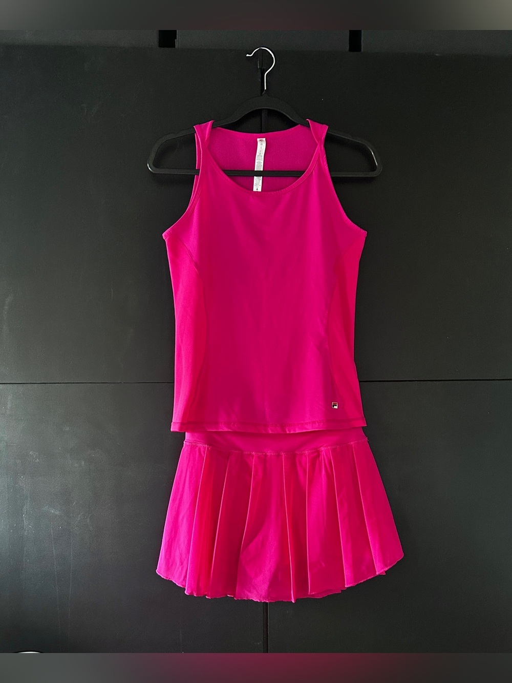 Fila Women's Pink Tennis Mesh Skort and Tank Top Set - Read Description
